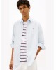 Πουκάμισο Tommy Jeans γαλάζιο SLIM FIT