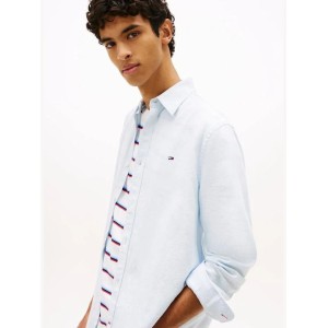 Πουκάμισο Tommy Jeans γαλάζιο