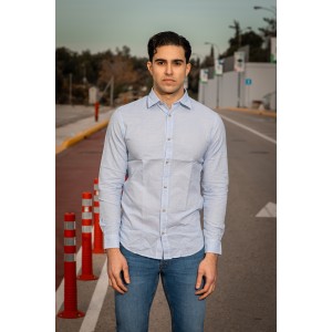 Πουκάμισο Jack n Jones γαλάζιο Πουκάμισο Jack n Jones γαλάζιο