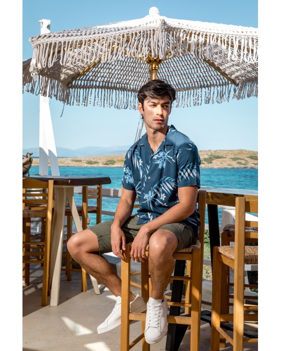 Πουκάμισο Marcus μπλε SLIM FIT