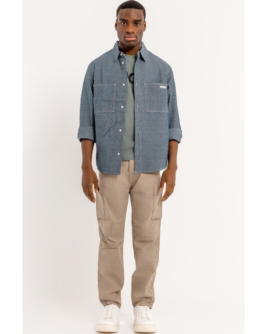 Πουκάμισο Calvin Klein μπλε SLIM FIT