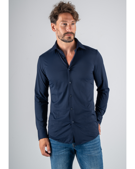 Πουκάμισο Boss μπλε SLIM FIT