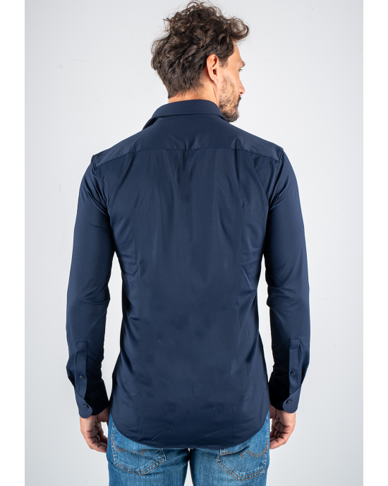 Πουκάμισο Boss μπλε SLIM FIT