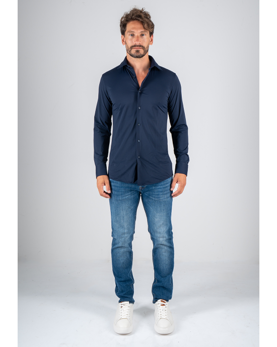 Πουκάμισο Boss μπλε SLIM FIT