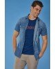 Πουκάμισο Jack n Jones μπλε Πουκάμισο Jack n Jones μπλε