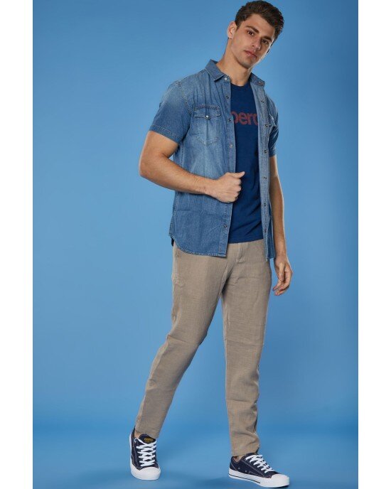 Πουκάμισο Jack n Jones μπλε Πουκάμισο Jack n Jones μπλε