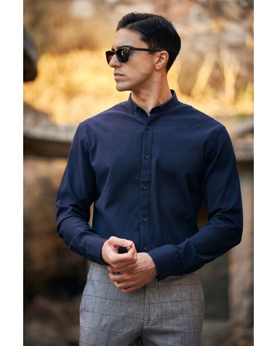 Πουκάμισο Vittorio Μπλε SLIM FIT Πουκάμισο Vittorio Μπλε SLIM FIT