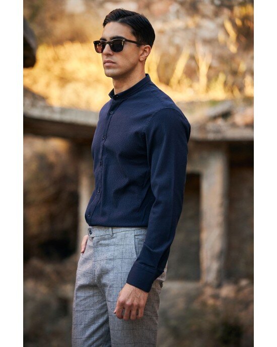 Πουκάμισο Vittorio Μπλε SLIM FIT Πουκάμισο Vittorio Μπλε SLIM FIT