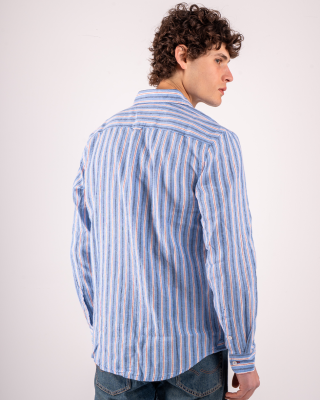 Πουκάμισο Tommy Jeans μπλε