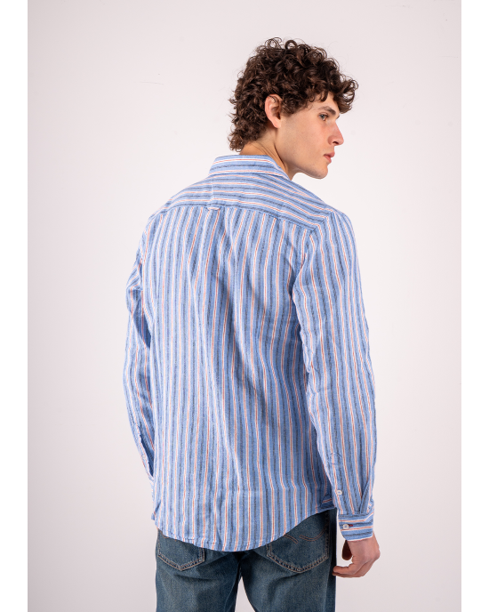 Πουκάμισο Tommy Jeans μπλε 