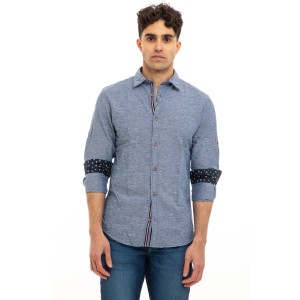 Πουκάμισο Jack n Jones μπλε Πουκάμισο Jack n Jones μπλε