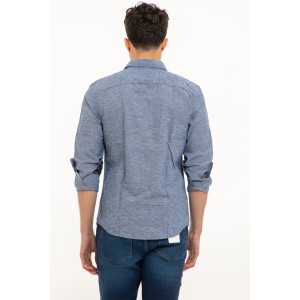Πουκάμισο Jack n Jones μπλε Πουκάμισο Jack n Jones μπλε