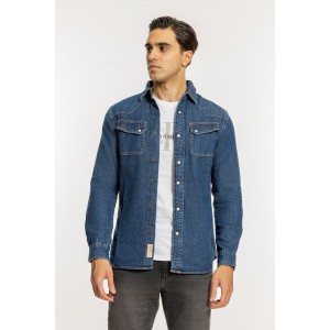 Πουκάμισο Jack n Jones μπλε Πουκάμισο Jack n Jones μπλε