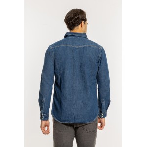 Πουκάμισο Jack n Jones μπλε Πουκάμισο Jack n Jones μπλε