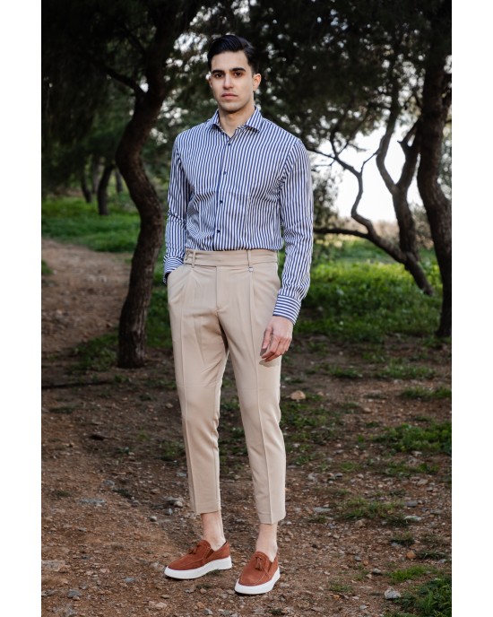 Πουκάμισο Vittorio μπλέ SLIM FIT