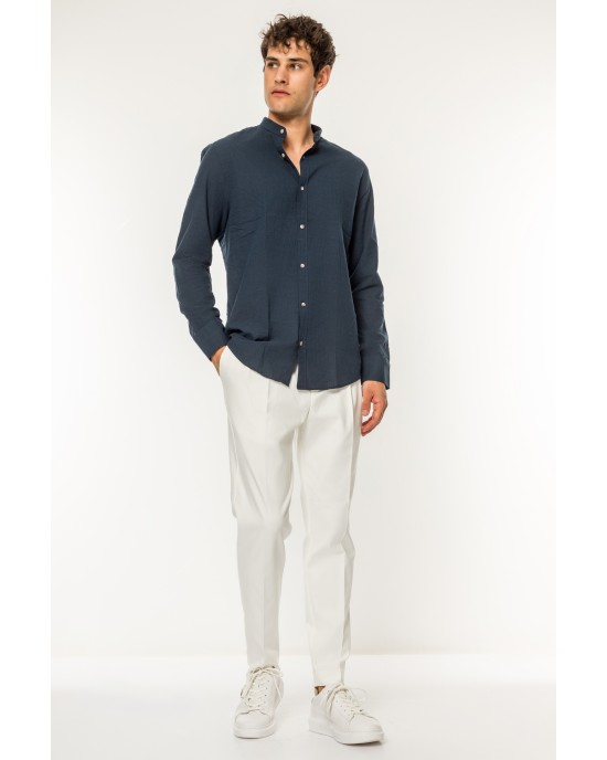 Πουκάμισο Vittorio μπλε SLIM FIT
