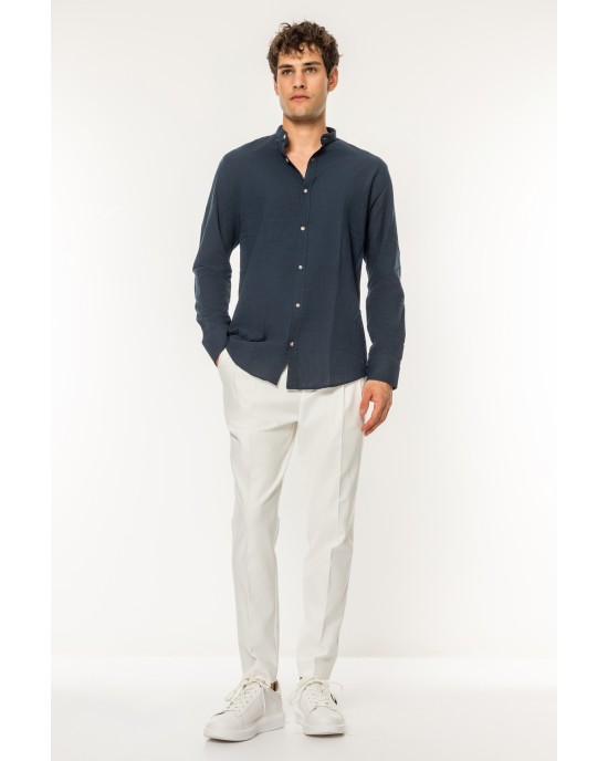 Πουκάμισο Vittorio μπλε SLIM FIT