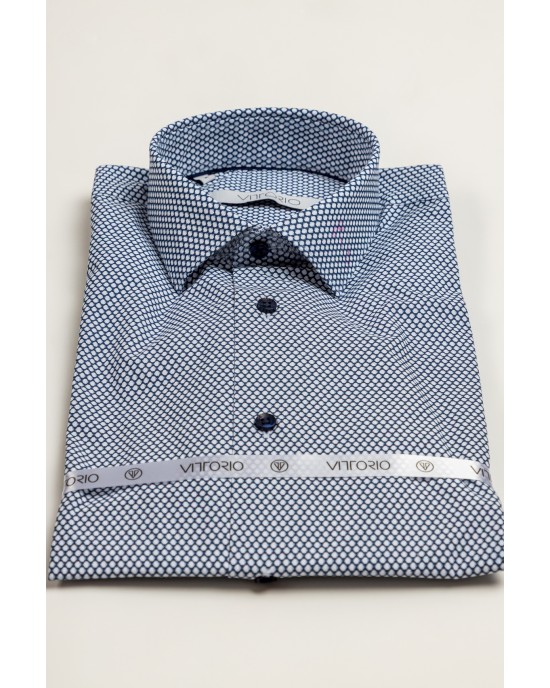 Πουκάμισο Vittorio μπλε SLIM FIT