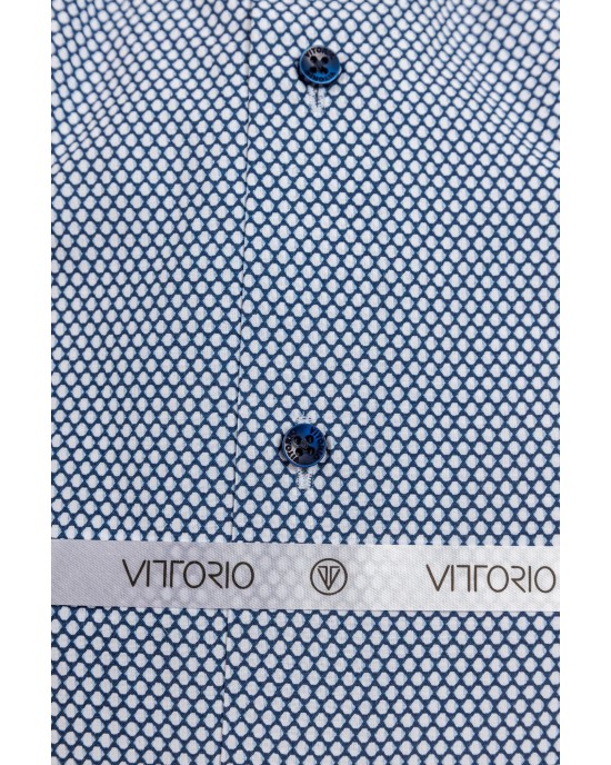 Πουκάμισο Vittorio μπλε SLIM FIT