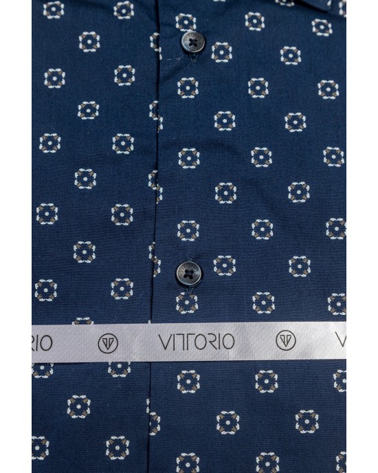 Πουκάμισο Vittorio μπλε SLIM FIT