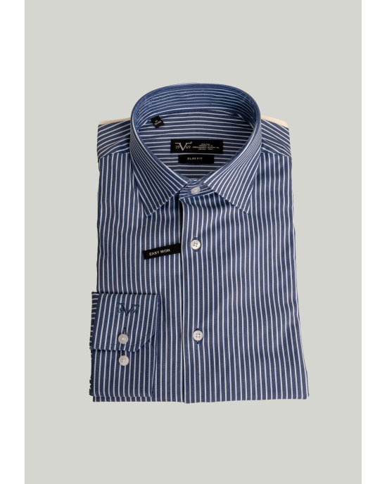 Πουκάμισο 19V69 Italia Versace Abbigliamento μπλε SLIM FIT