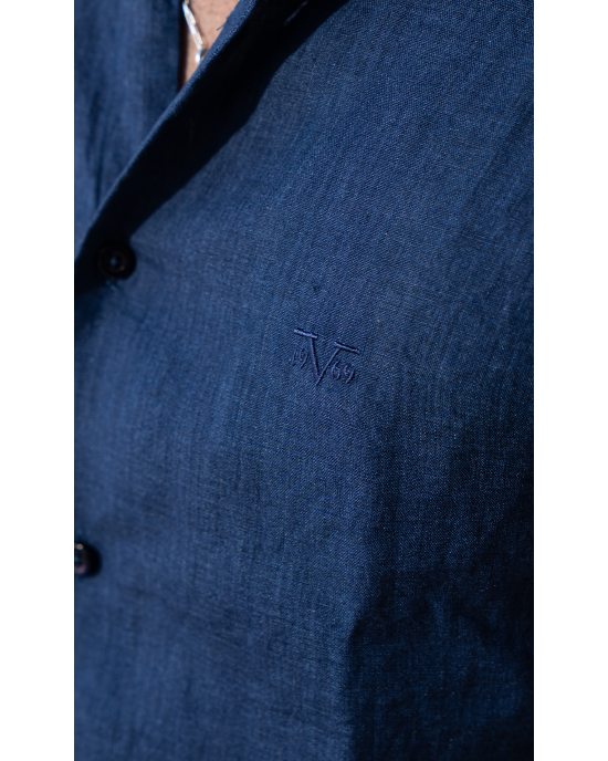 Πουκάμισο 19V69 Italia Versace Abbigliamento Amalfi μπλε SLIM FIT