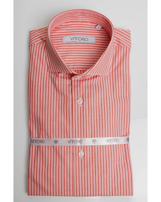 Πουκάμισο Vittorio κόκκινο SLIM FIT