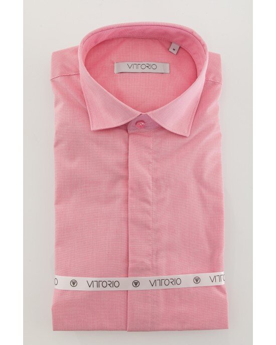 Πουκάμισο Vittorio ροζ SLIM FIT