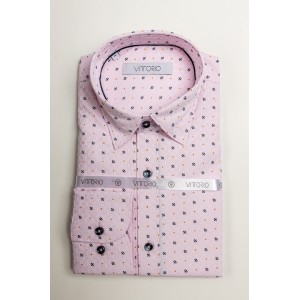 Πουκάμισο Vittorio ροζ