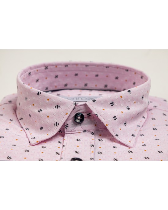 Πουκάμισο Vittorio ροζ SLIM FIT