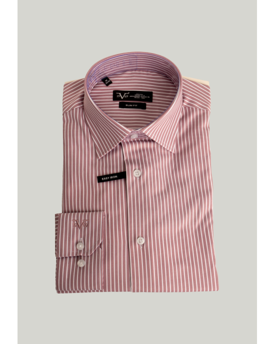 Πουκάμισο 19V69 Italia Versace Abbigliamento ροζ SLIM FIT