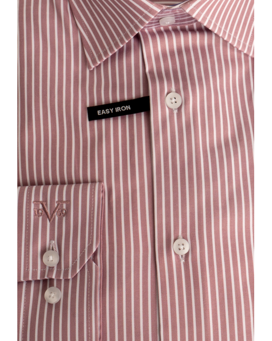 Πουκάμισο 19V69 Italia Versace Abbigliamento ροζ SLIM FIT