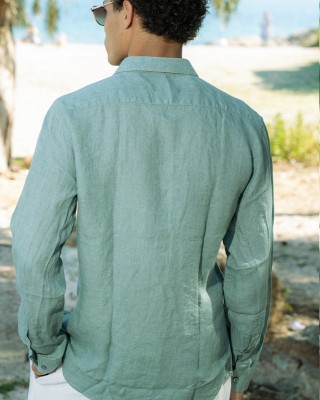 Πουκάμισο 19V69 Italia Versace Abbigliamento Amalfi πράσινο