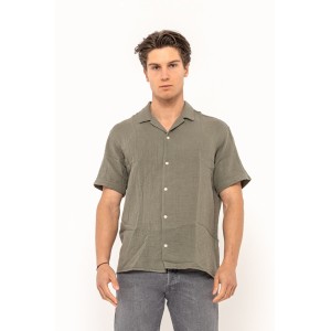 Πουκάμισο Jack n Jones χακί