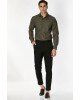 Πουκάμισο Vittorio χακί SLIM FIT