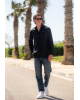Πουκάμισο Karl Lagerfeld μαύρο SLIM FIT