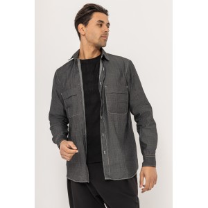 Πουκάμισο Vittorio μαύρο