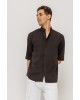 Πουκάμισο Vittorio μαύρο SLIM FIT