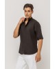 Πουκάμισο Vittorio μαύρο SLIM FIT