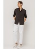 Πουκάμισο Vittorio μαύρο SLIM FIT