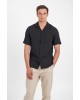Πουκάμισο Vittorio μαύρο SLIM FIT