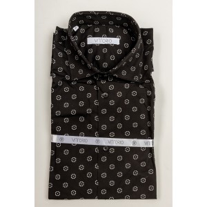 Πουκάμισο Vittorio μαύρο