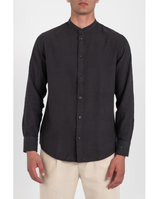 Πουκάμισο Vittorio μαύρο SLIM FIT