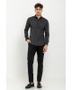 Πουκάμισο Dash n Dot μαύρο SLIM FIT