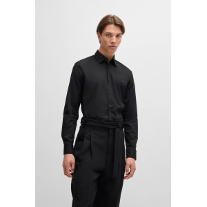 Πουκάμισο Hugo μαύρο Πουκάμισο Hugo μαύρο