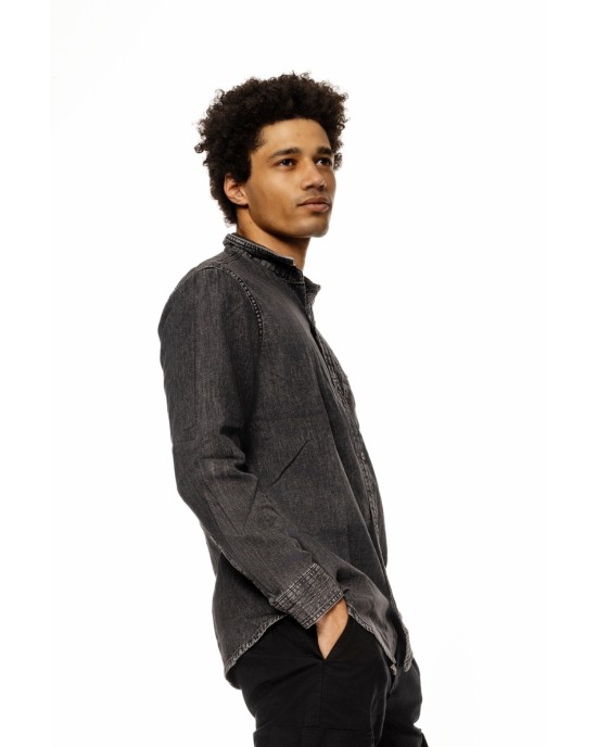 Πουκάμισο Calvin Klein μαύρο SLIM FIT