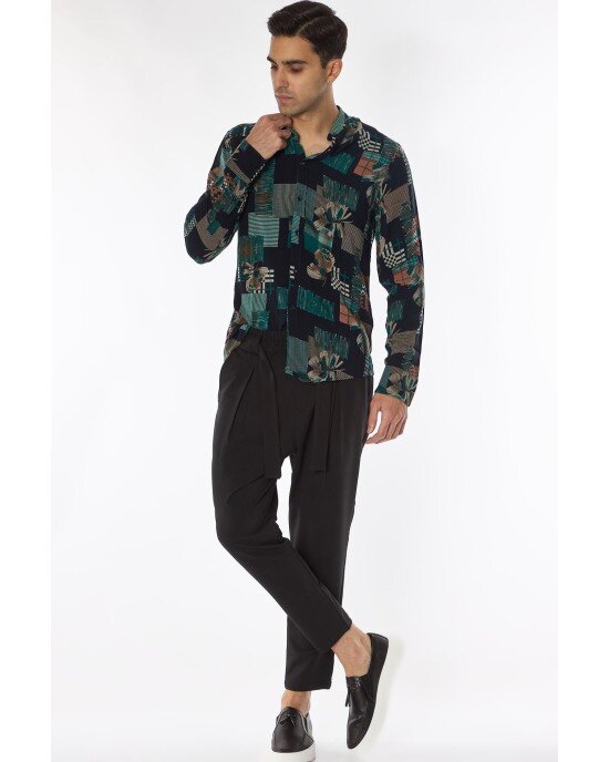 Πουκάμισο Vittorio Μαύρο SLIM FIT