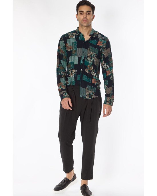 Πουκάμισο Vittorio Μαύρο SLIM FIT
