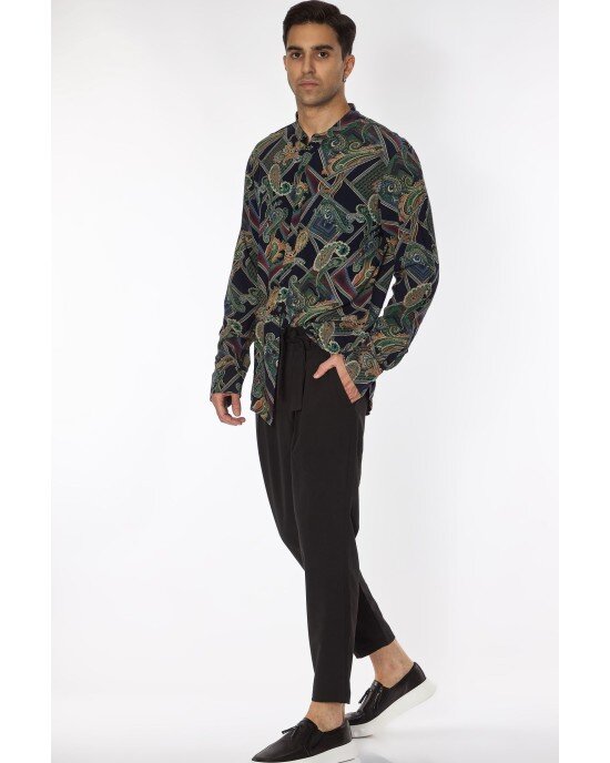 Πουκάμισο Vittorio Μαύρο SLIM FIT Πουκάμισο Vittorio Μαύρο SLIM FIT