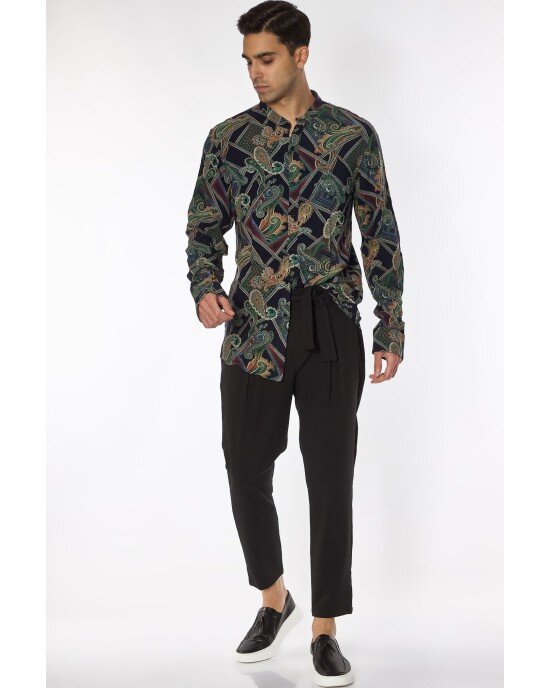 Πουκάμισο Vittorio Μαύρο SLIM FIT Πουκάμισο Vittorio Μαύρο SLIM FIT